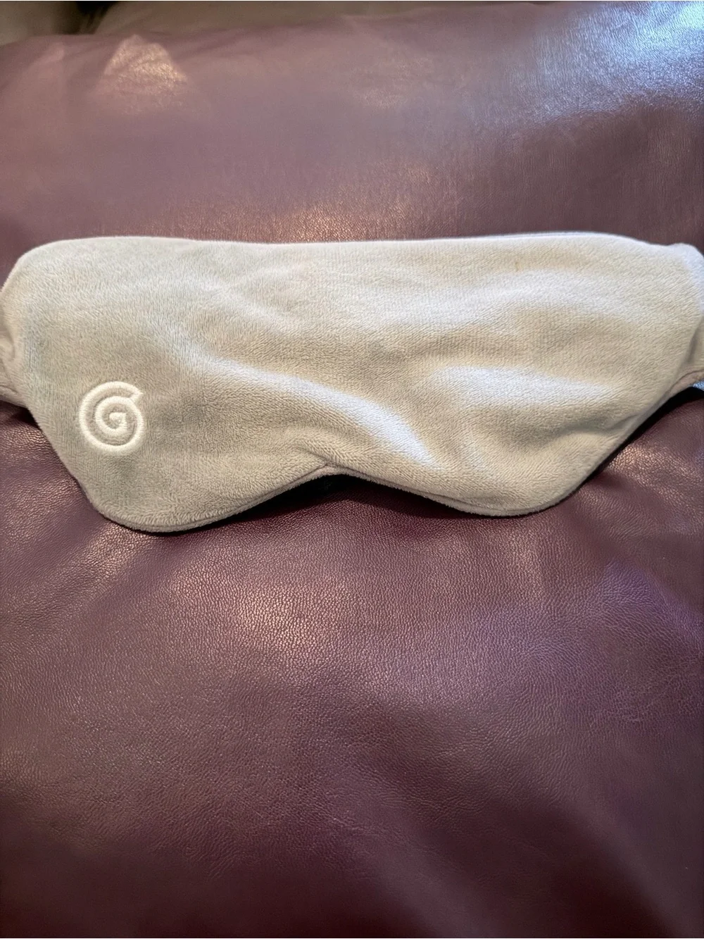 Gravity Gray Plush Weighted Eye Mask